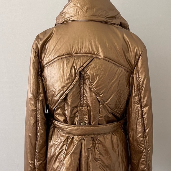 Just Cavalli Gold Puffer Jacket - Picture 9 of 16